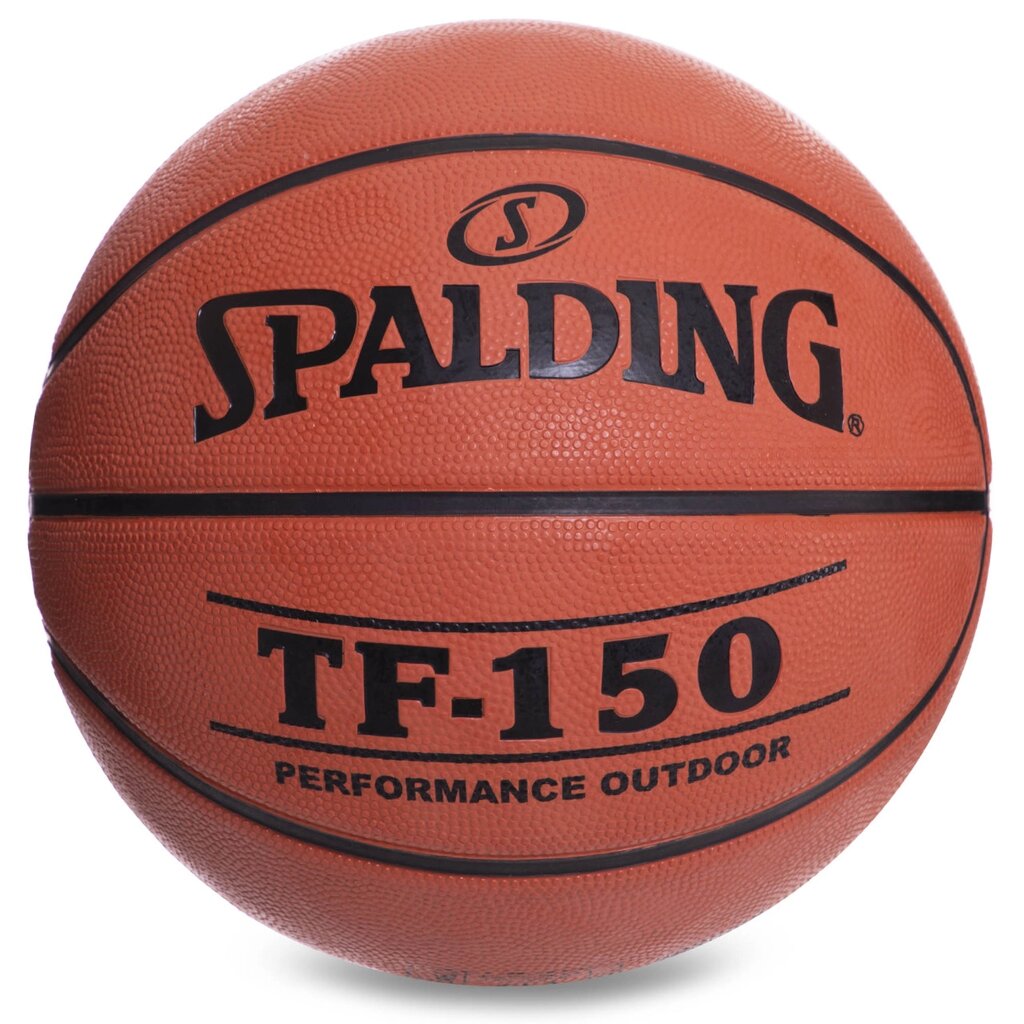 М'яч баскетбольний гумовий коричневий SPALDING TF-150 with FIBA 83600Z №6 від компанії DROPT - інтернет-магазин гуртової та роздрібной торгівлі - фото 1