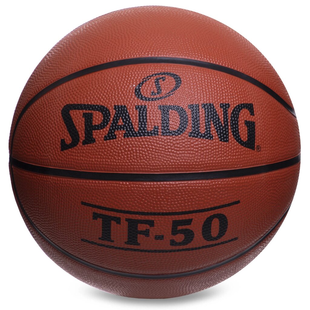 М'яч баскетбольний гумовий SPALDING 73850Z TF-50 №7 помаранчевий від компанії DROPT - інтернет-магазин гуртової та роздрібной торгівлі - фото 1