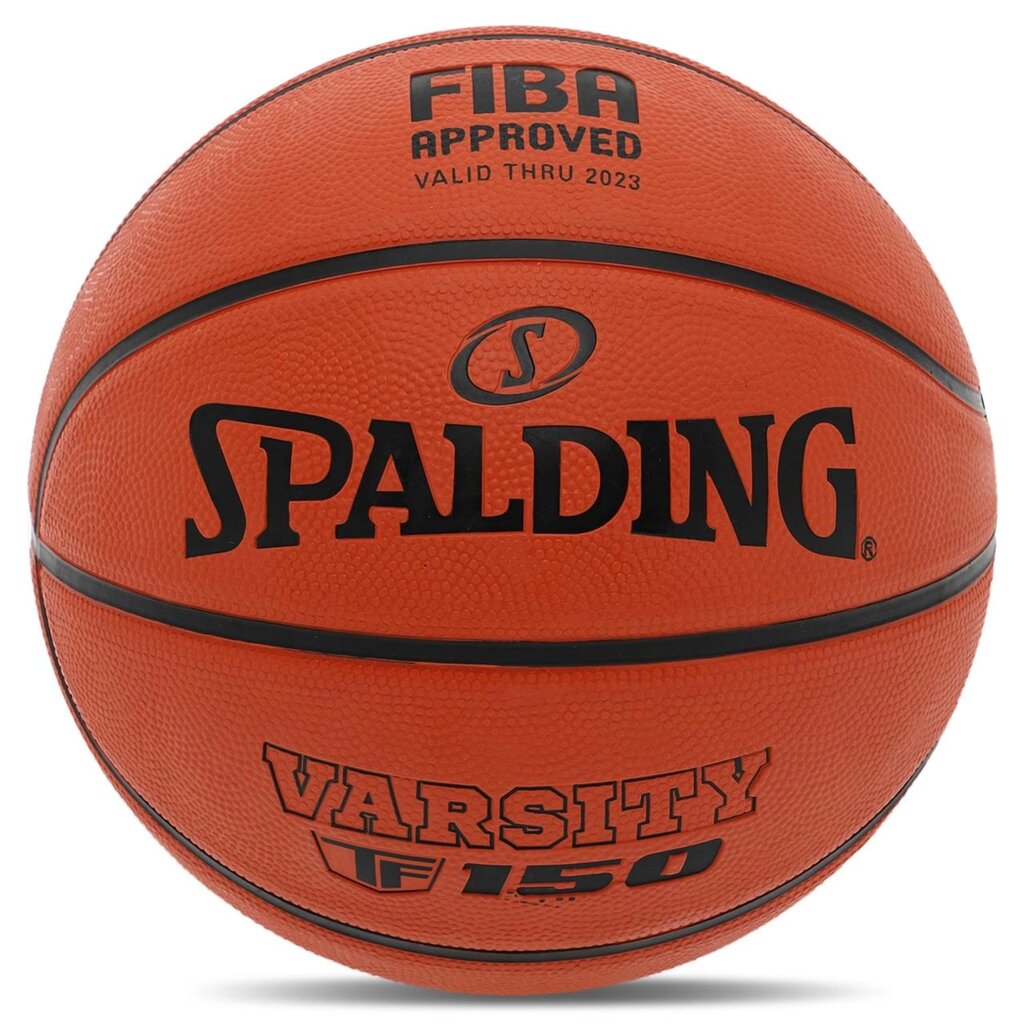 М'яч баскетбольний гумовий SPALDING TF-150 VARSITY 84421Y6 No6 жовтогарячий від компанії DROPT - інтернет-магазин гуртової та роздрібной торгівлі - фото 1