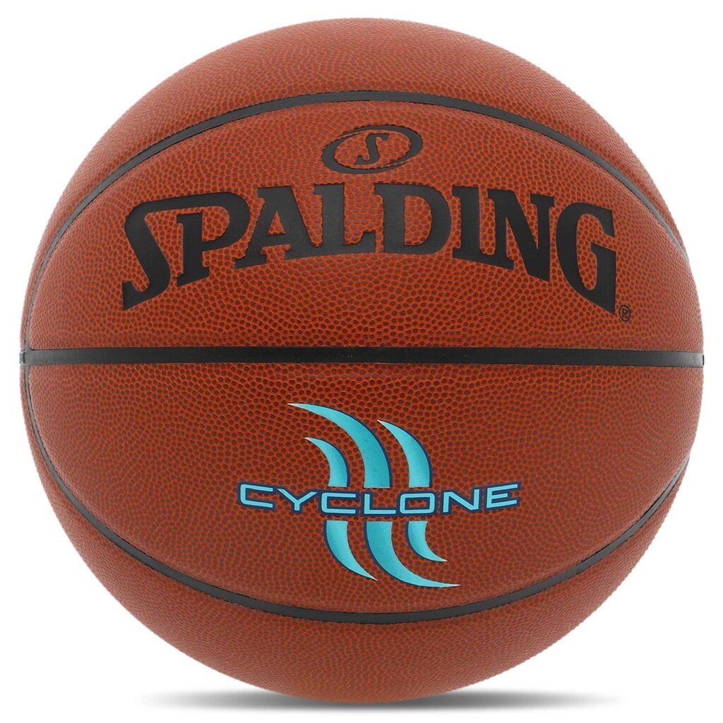 М'яч баскетбольний PU SPALDING CYCLONE 76884Y No7 коричневий від компанії DROPT - інтернет-магазин гуртової та роздрібной торгівлі - фото 1