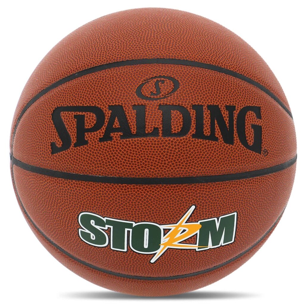 М'яч баскетбольний PU SPALDING STORM 76887Y No7 коричневий від компанії DROPT - інтернет-магазин гуртової та роздрібной торгівлі - фото 1