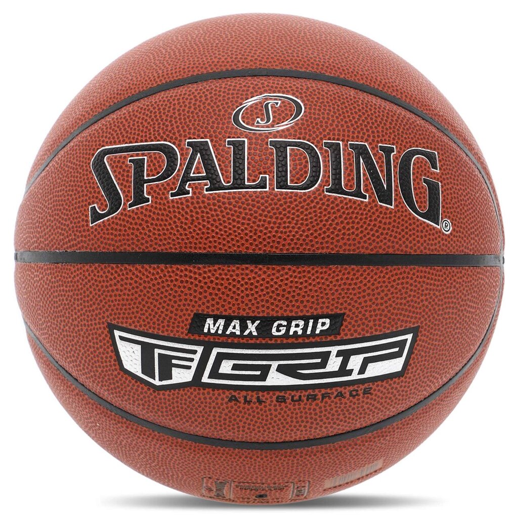 М'яч баскетбольний PU SPALDING TF MAX GRIP 76873Y No7 коричневий від компанії DROPT - інтернет-магазин гуртової та роздрібной торгівлі - фото 1