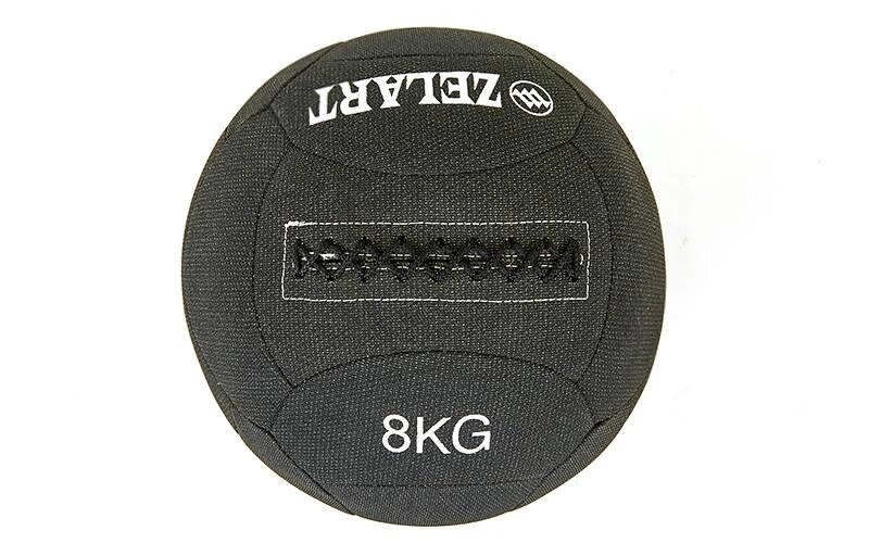 М'яч для кроссфита набивний в кевларовой оболонці 8кг Zelart WALL BALL FI-7224-8 (кевлар, наповнювач-метал. від компанії DROPT - інтернет-магазин гуртової та роздрібной торгівлі - фото 1