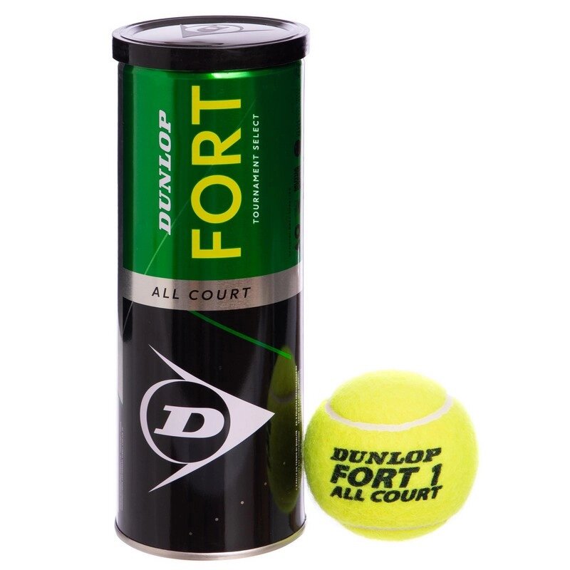 М'яч для великого тенісу DUNLOP FORT TOURNAMENT SELECT DL601315 3шт салатовий від компанії DROPT - інтернет-магазин гуртової та роздрібной торгівлі - фото 1