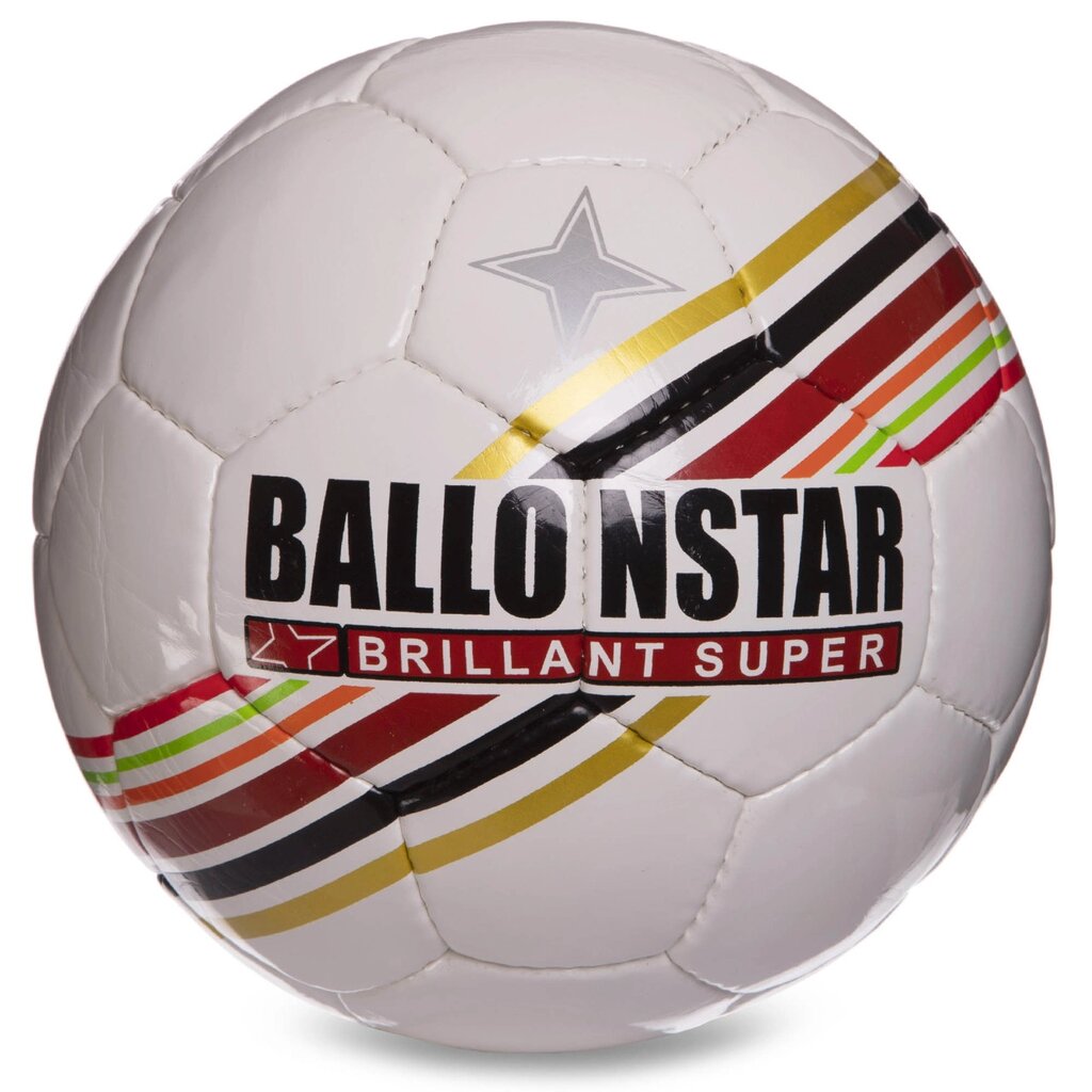 М'яч футбольний №5 PU ламін. BALLONSTAR FB-5415-3 (№5, 5 сл., зшитий вручну) від компанії DROPT - інтернет-магазин гуртової та роздрібной торгівлі - фото 1