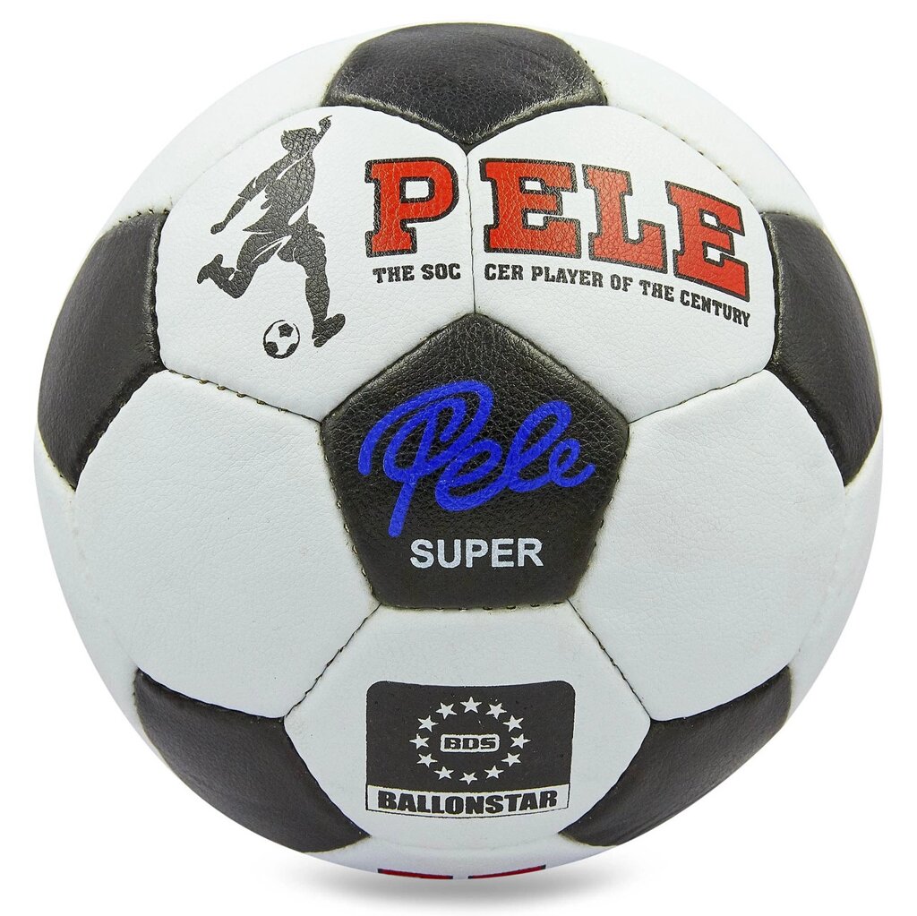 М'яч футбольний PELE Super BALLONSTAR FB-0174 No5 PU від компанії DROPT - інтернет-магазин гуртової та роздрібной торгівлі - фото 1