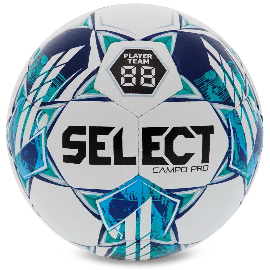 М'яч футбольний SELECT CAMPO PRO V23 No4 білий-зелений від компанії DROPT - інтернет-магазин гуртової та роздрібной торгівлі - фото 1