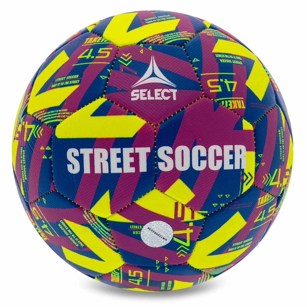 М'яч футбольний SELECT STREET SOCCER V23 No4,5 жовтий-синій від компанії DROPT - інтернет-магазин гуртової та роздрібной торгівлі - фото 1