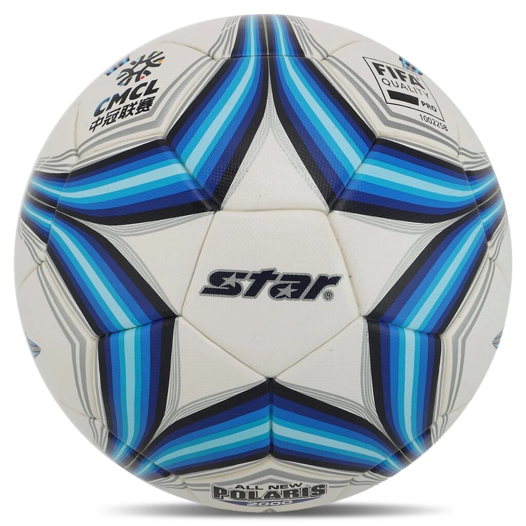 М'яч футбольний STAR ALL NEW POLARIS 2000 FIFA SB225FTB No5 PU від компанії DROPT - інтернет-магазин гуртової та роздрібной торгівлі - фото 1