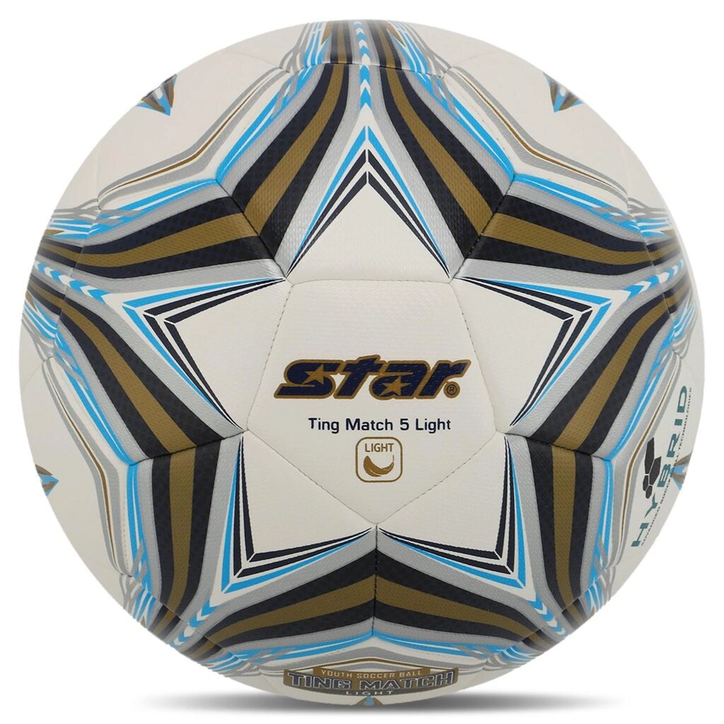 М'яч футбольний STAR TING MATCH 5 LIGHT HYBRID SB3145L No5 PU від компанії DROPT - інтернет-магазин гуртової та роздрібной торгівлі - фото 1