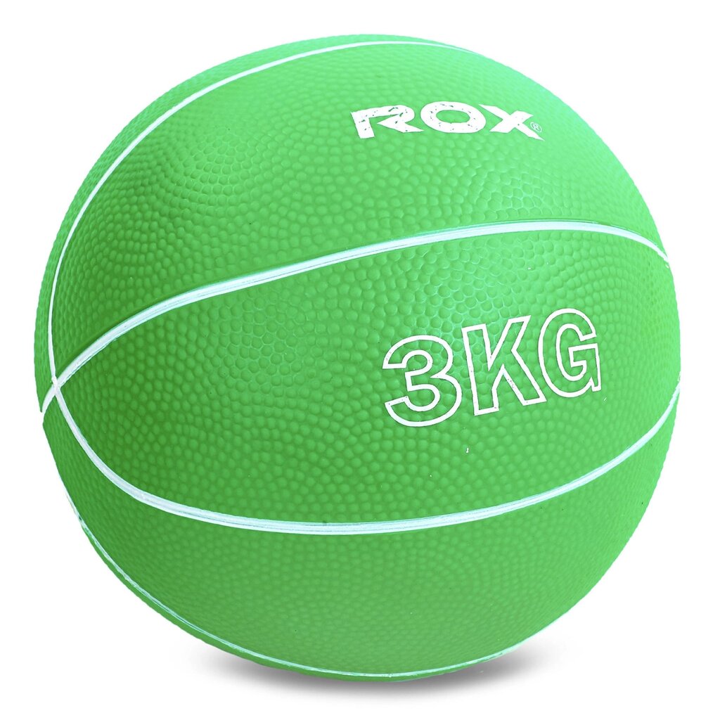 М'яч медичний медбол Record Medicine Ball SC-8407-3 3кг (верх-гума, наповнювач-пісок, d-13см, кольори в від компанії DROPT - інтернет-магазин гуртової та роздрібной торгівлі - фото 1