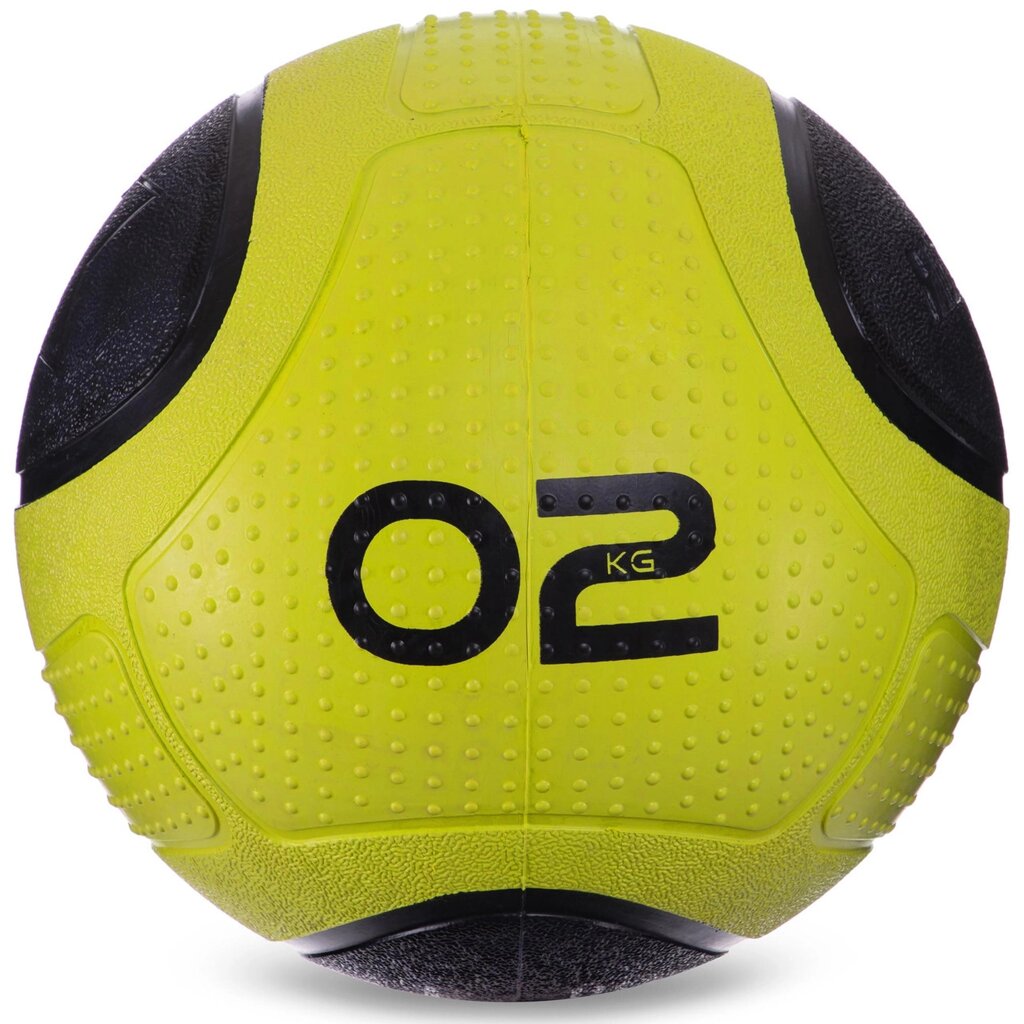 М'яч медичний медбол Zelart Medicine Ball FI-2620-2 2 кг зелений-чорний від компанії DROPT - інтернет-магазин гуртової та роздрібной торгівлі - фото 1