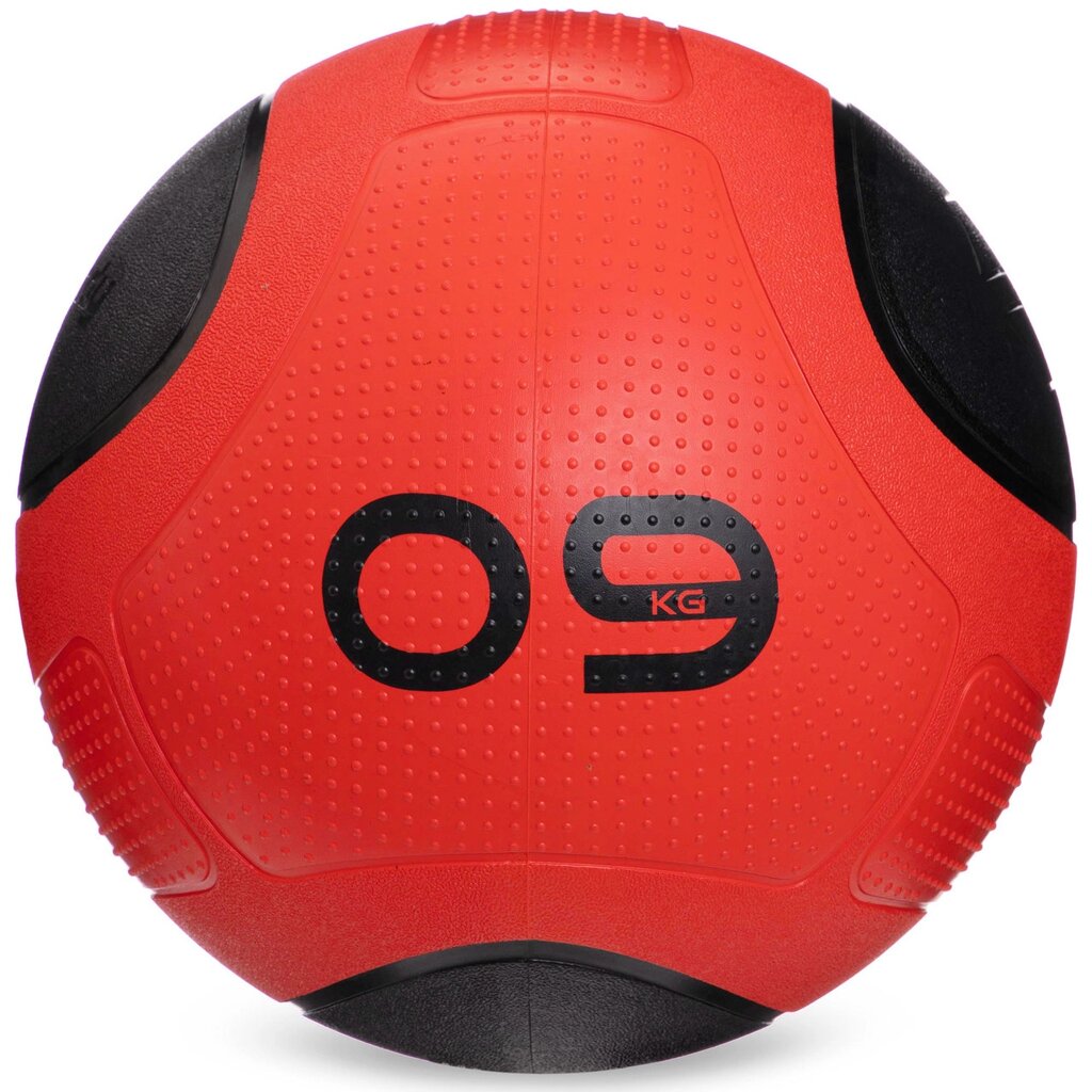 М'яч медичний медбол Zelart Medicine Ball FI-2620-9 9 кг червоний-чорний від компанії DROPT - інтернет-магазин гуртової та роздрібной торгівлі - фото 1