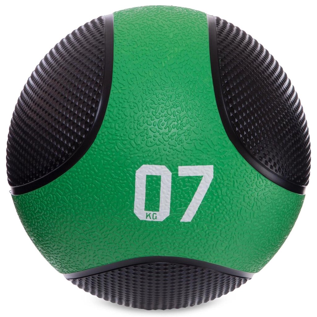 М'яч медичний медбол Zelart Medicine Ball FI-2824-7 7 кг чорний від компанії DROPT - інтернет-магазин гуртової та роздрібной торгівлі - фото 1