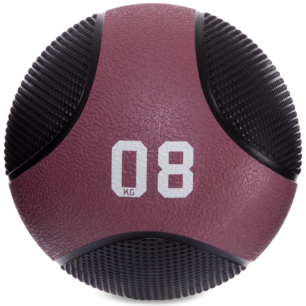 М'яч медичний медбол Zelart Medicine Ball FI-2824-8 8 кг чорний від компанії DROPT - інтернет-магазин гуртової та роздрібной торгівлі - фото 1