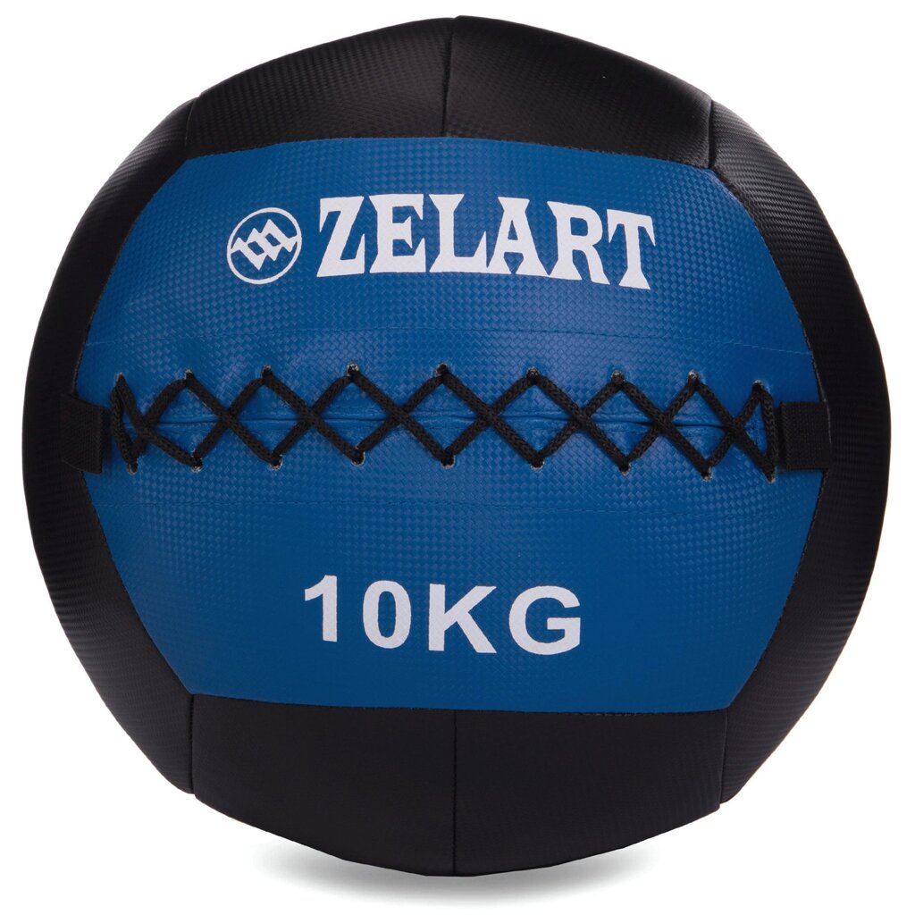 М'яч волбол для кроссфита і фітнесу 10кг Zelart WALL BALL FI-5168-10 (PU, наповнювач-метал. гранули, d-33см, від компанії DROPT - інтернет-магазин гуртової та роздрібной торгівлі - фото 1