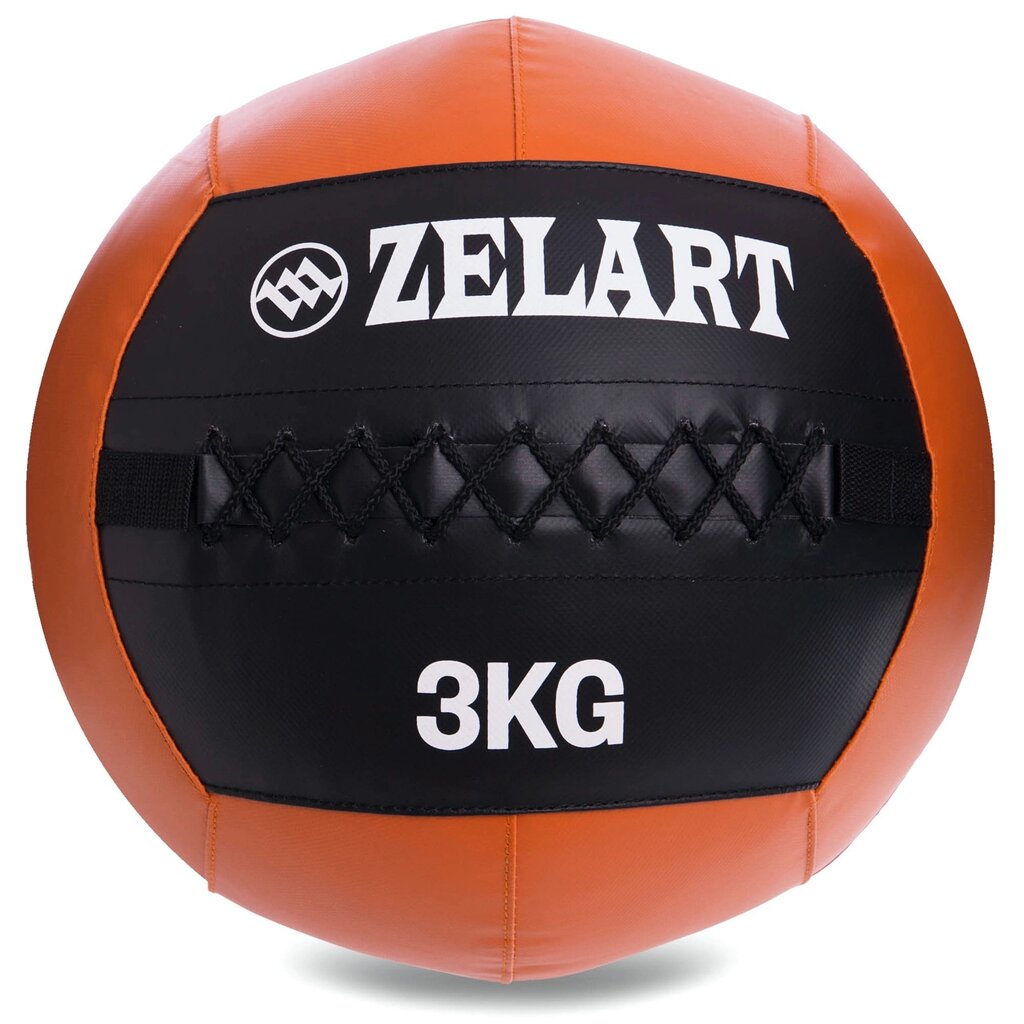 М'яч волбол для кроссфита і фітнесу 3кг Zelart WALL BALL FI-5168-3 (PU, наповнювач-метал. гранули, d-33см, від компанії DROPT - інтернет-магазин гуртової та роздрібной торгівлі - фото 1