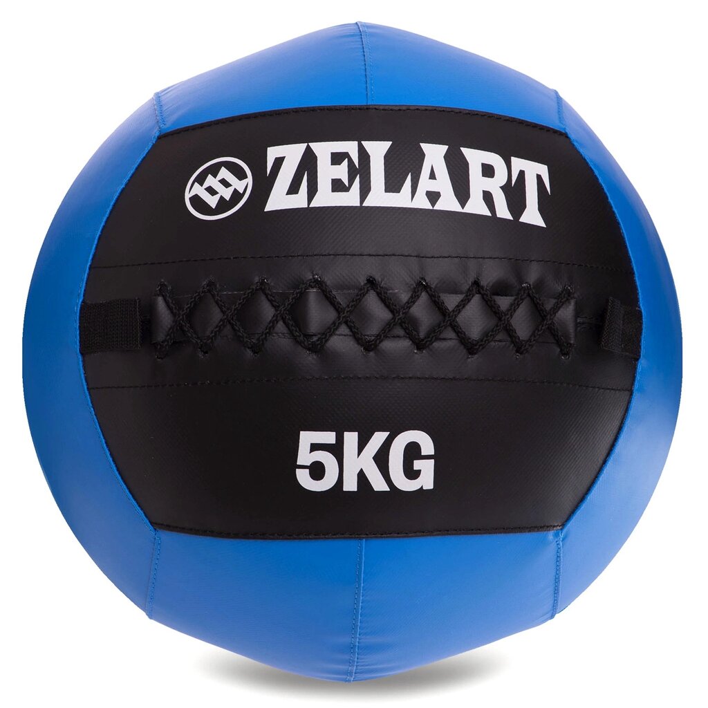 М'яч волбол для кроссфита і фітнесу 5кг Zelart WALL BALL FI-5168-5 (PU, наповнювач-метал. гранули, d-33см, від компанії DROPT - інтернет-магазин гуртової та роздрібной торгівлі - фото 1