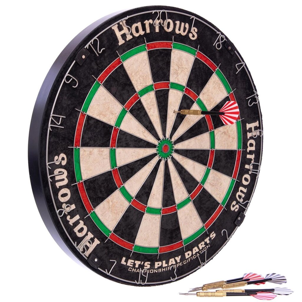 Мішень для гри в дартс Harrows LETS PLAY DARTS GAME SET JE01D 45см від компанії DROPT - інтернет-магазин гуртової та роздрібной торгівлі - фото 1