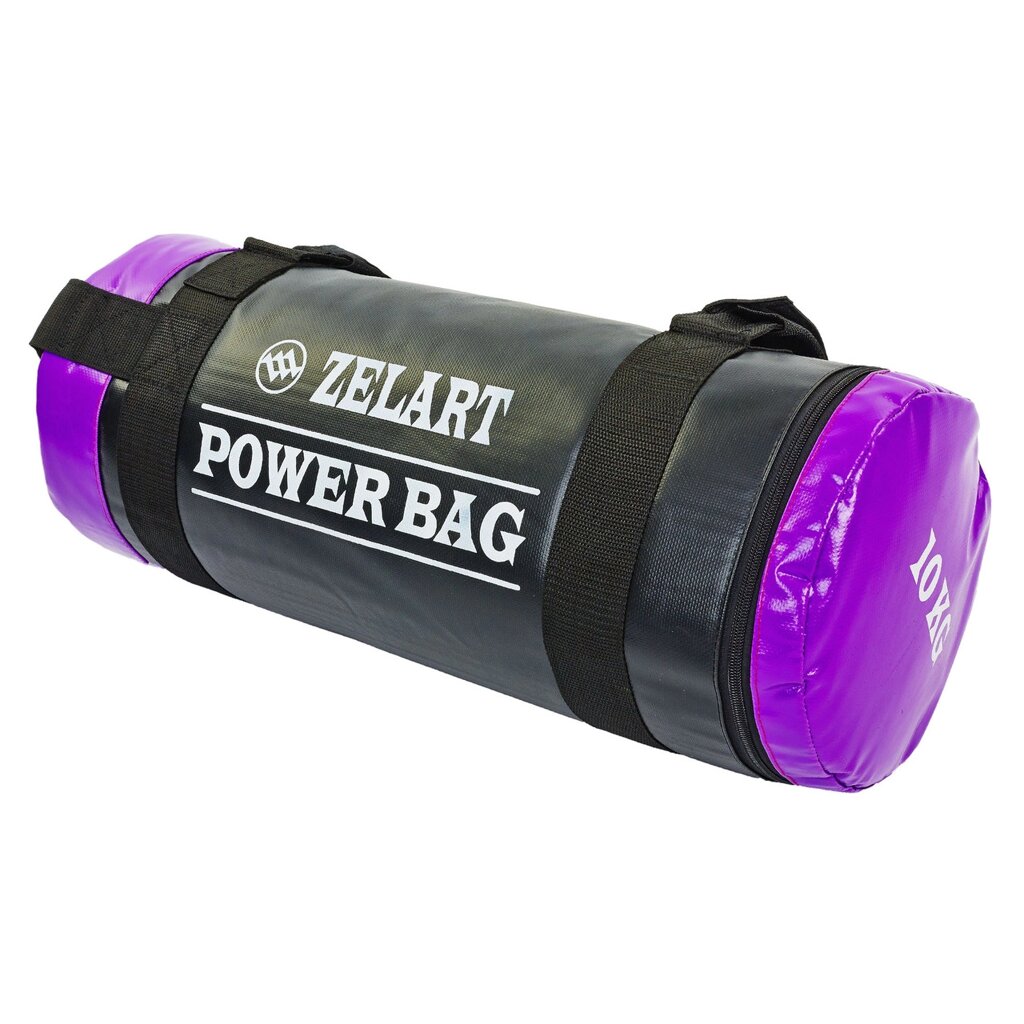 Мішок для кросфіту та фітнесу Zelart FI-5050A-10 Power Bag 10кг чорний-фіолетовий від компанії DROPT - інтернет-магазин гуртової та роздрібной торгівлі - фото 1