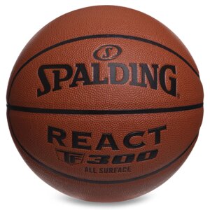 М'яч баскетбольний spalding 76846Y REACT TF300 no7 оранжевий