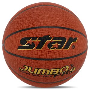 М'яч баскетбольний STAR JUMBO FX9 BB427 No7 PU жовтогарячий