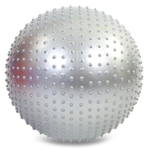 М'яч для фітнесу фітбол полумассажний Zelart FI-4437-75 75см кольору в асортименті