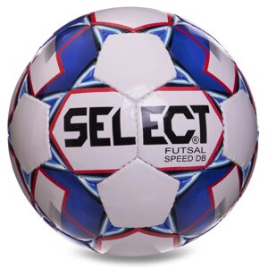 М'яч для футзала select SPEED DB FB-2991 no4 білий-синій