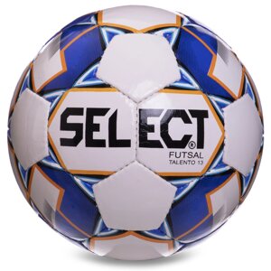 М'яч для футзала select talento 13 FB-2997 no4 білий-синій