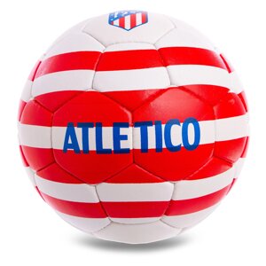 М'яч футбольний №5 Гриппи 5сл. ATLETICO MADRID FB-0587 (5, 5 сл., зшитий вручну)