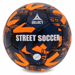 М'яч футбольний select street soccer V23 no4,5 жовтогарячий-синій