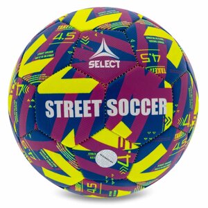 М'яч футбольний select street soccer V23 no4,5 жовтий-синій