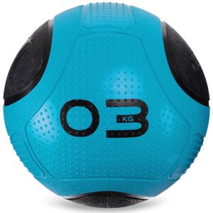 М'яч медичний медбол Zelart Medicine Ball FI-2620-3 3 кг синій-чорний