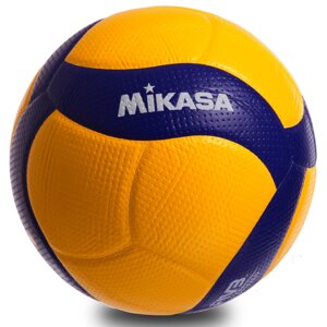 М'яч волейбольний Клеєний PU MIKASA V200W (PU,5, 5 сл., клеєний)