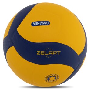 М'яч волейбольний ZELART VB-7550 No5 PU клеєний