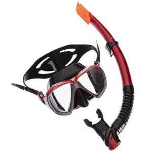 Набір для плавання маска з трубкою Zelart M208-SN120-SIL кольору в асортименті