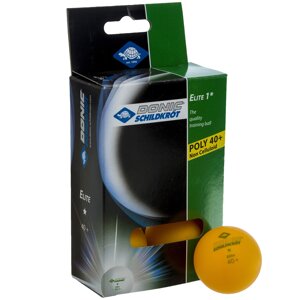 Набір м'ячів для настільного тенісу DONIC ELITE МТ-618017 3 шт. жовтогарячий