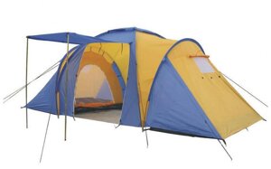Палатка кемпінгові 4-х місць 2-х кімн з тентом і тамбуром FAMILY SY-100804 (2,1 x (1,4+1,7+1,4)х1,7м)