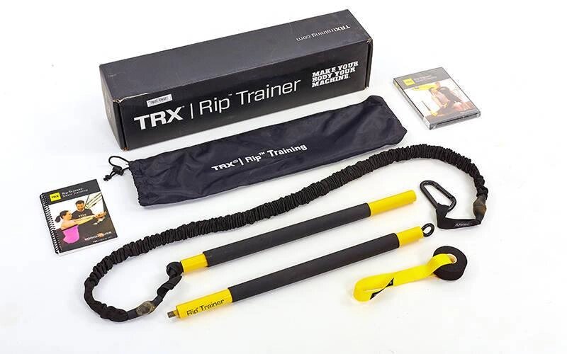 Палиця-тренажер TRX Rip Trainer FI-3728-07 (з амортизатором і дверним креплениелением, DVD, сумка) від компанії DROPT - інтернет-магазин гуртової та роздрібной торгівлі - фото 1