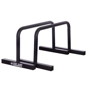 Упори для віджимань Zelart TA-277 PUSH-UP BAR 60x35x32sм чорний