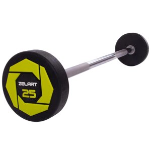 Штанги фіксована пряма поліуретанова Zelart Urethane Barbell TA-2689-25 довжина- 106cм 25кг в Києві от компании DROPT - интернет-магазин оптовой и розничной торговли