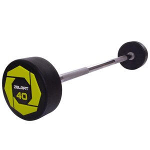 Штанги фіксована пряма поліуретанова Zelart Urethane Barbell TA-2689-40 довжина 1-112cм 40кг в Києві от компании DROPT - интернет-магазин оптовой и розничной торговли