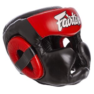 Шолом боксерський з повним захистом шкіряний FAIRTEX HG13-CLOSE M