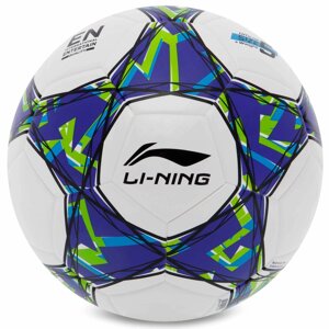 М'яч футбольний LI-NING LFQK695-1 No5 TPU+EVA клеєний білий синій в Києві от компании DROPT - интернет-магазин оптовой и розничной торговли