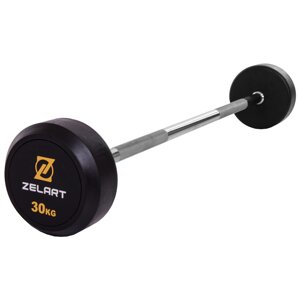 Штанги фіксована пряма обрізана Zelart Rubbber Coated Barbell TA-2685-30 довжина-95cм 30кг в Києві от компании DROPT - интернет-магазин оптовой и розничной торговли