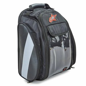 Мотосумки на бак Alpinestars MS-0310 на магнітах (PL, р-р 25х36х21см, чорний-сірий)