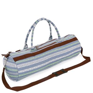 Сумка для йога килимка Yoga bag KINDFOLK FI-6969-6 (розмір 20смх65см, поліестер, бавовна, сірий-синій) в Києві от компании DROPT - интернет-магазин оптовой и розничной торговли