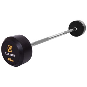 Штанги фіксована пряма обрізана Zelart Rubbber Coated Barbell TA-2685-40 довжина-95cм 40кг в Києві от компании DROPT - интернет-магазин оптовой и розничной торговли