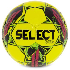 М'яч для футзала SELECT FUTSAL ATTACK V22 Z-ATTACK-YP No4 жовтий-рожевий