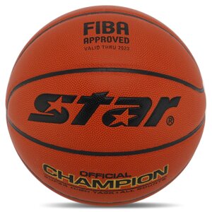 М'яч баскетбольний STAR CHAMPION FIBA BB317 No7 PU жовтогарячий в Києві от компании DROPT - интернет-магазин оптовой и розничной торговли